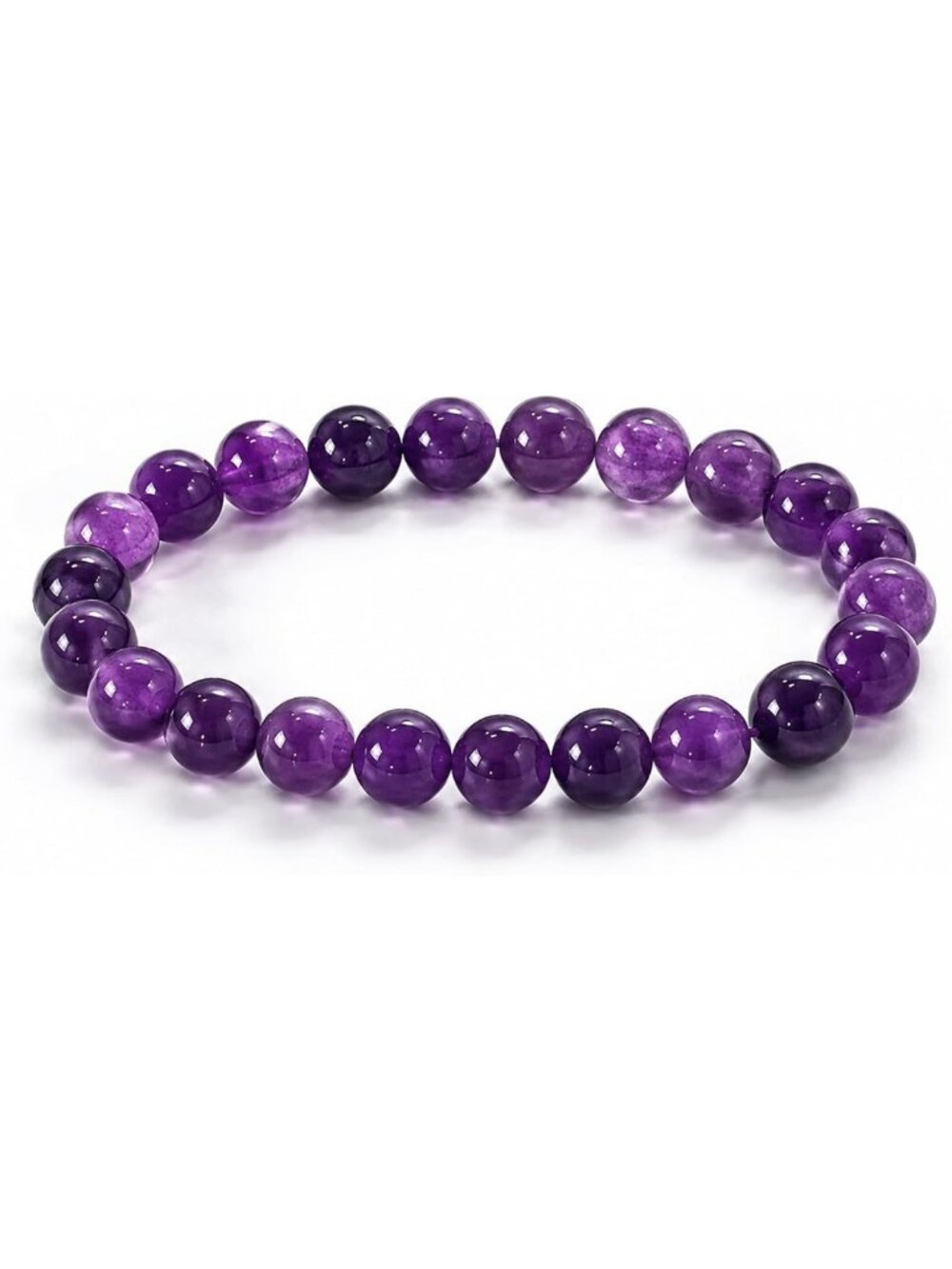 Nature Crystal Stretch Bracelet for Women - 8mm Healing Gemstone Jewelry Gift